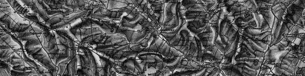 Old map of Beckhampton Village in 1895