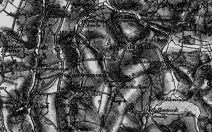 Old map of Lambourne in 1895