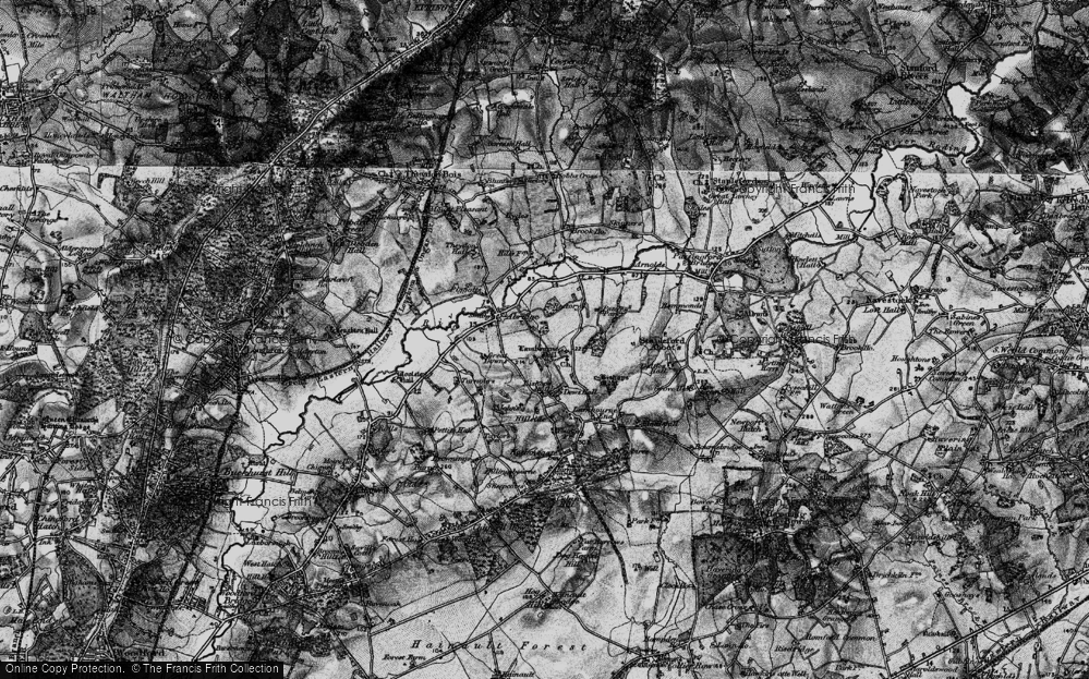 Old Map of Lambourne, 1896 in 1896