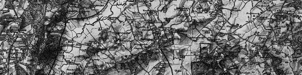 Old map of Lambourne End in 1896