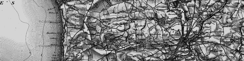 Old map of Lambston in 1898