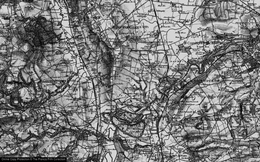 Old Map of Lambton, 1898 in 1898