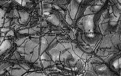 Old map of Lamerton in 1896