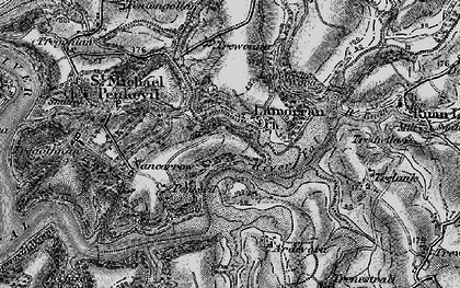 Old map of Lamorran in 1895