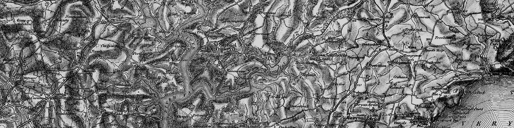 Old map of Lamorran in 1895