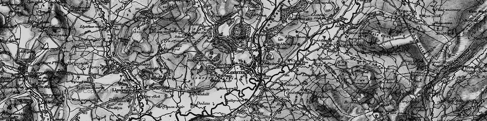 Old map of Lampeter in 1898
