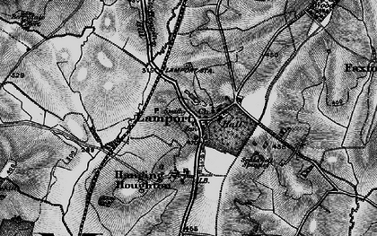 Old map of Lamport in 1898
