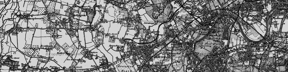 Old map of Lampton in 1896