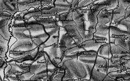 Old map of Woodsdown Hill in 1895