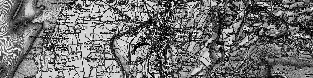 Old map of Lancaster in 1898