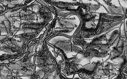 Old map of Landcross in 1895