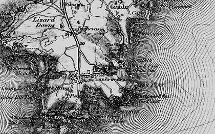 Old map of Landewednack in 1895