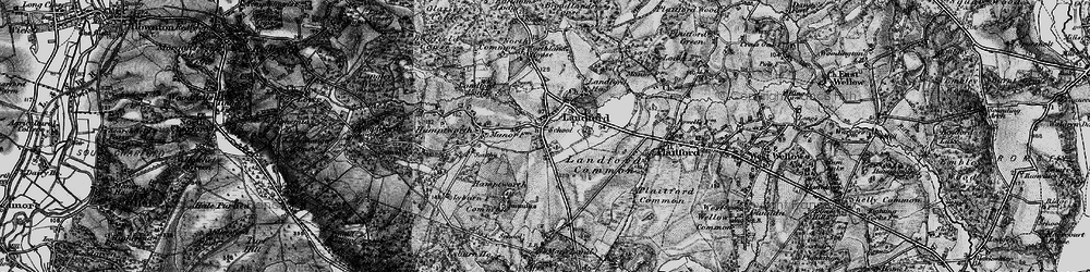 Old map of Landford in 1895