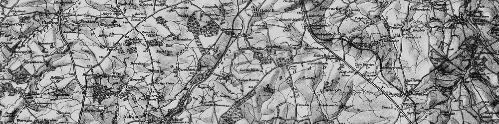 Old map of Beckett in 1895