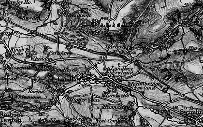 Old map of Acland Barton in 1898