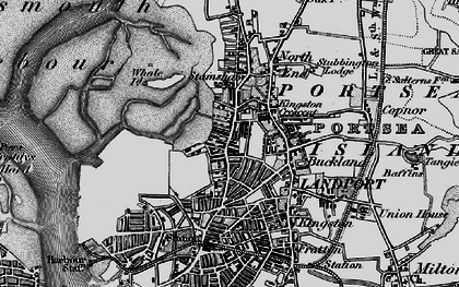 Old map of Landport in 1895