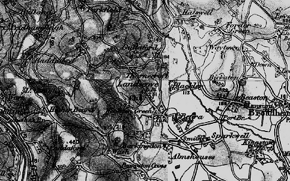 Old map of Bumpston Cross in 1898