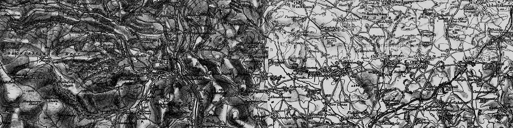 Old map of Landscove in 1898
