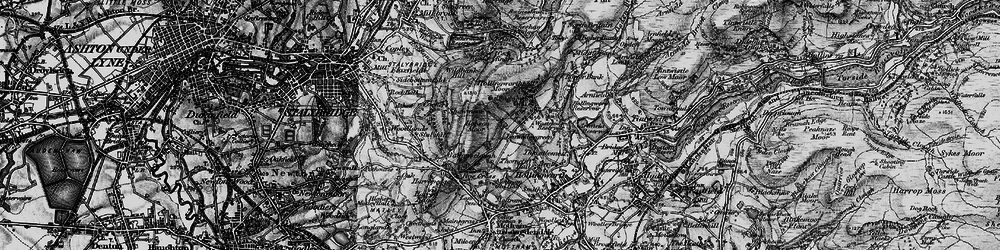 Old map of Landslow Green in 1896