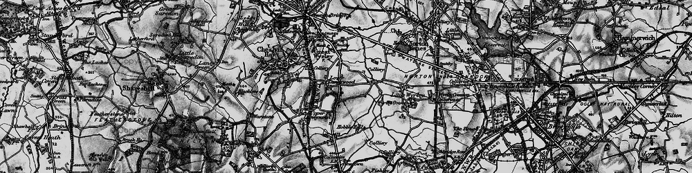 Old map of Landywood in 1898
