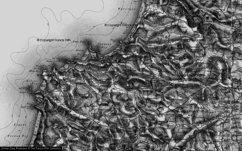 Old Map of Lane, 1895 in 1895