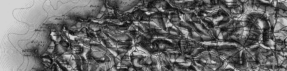 Old map of Lane in 1895