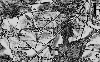 Old map of Basing Park in 1895