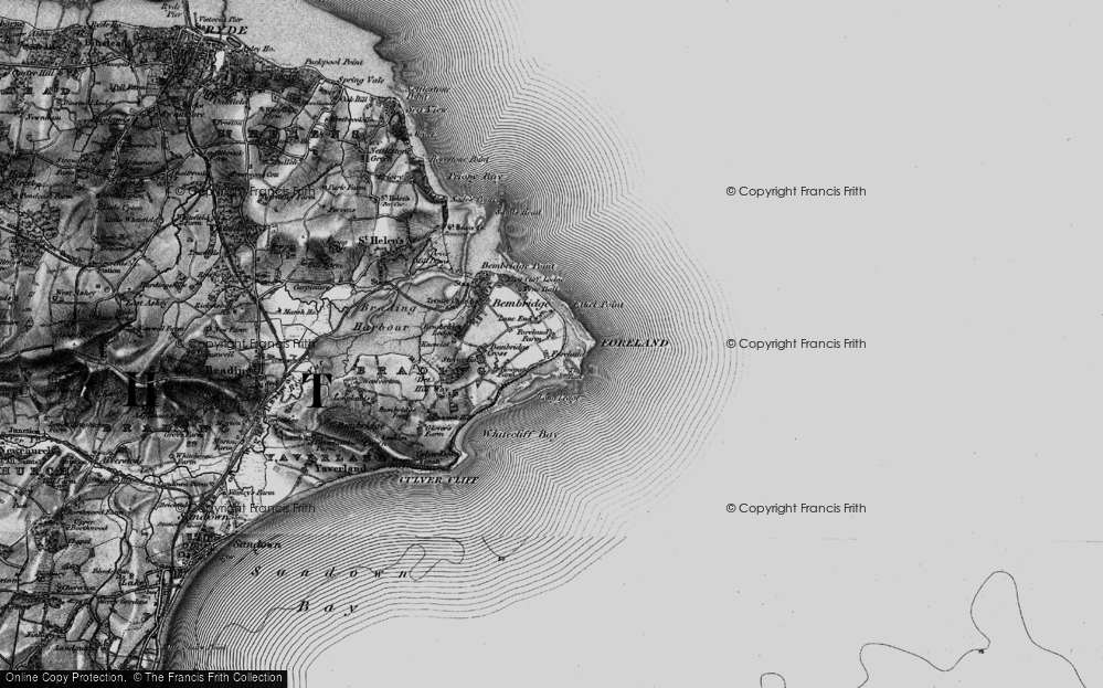Old Map of Lane End, 1895 in 1895