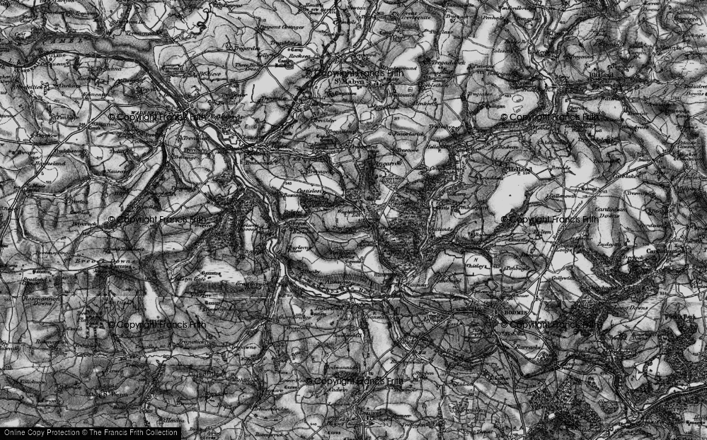 Old Map of Lane-end, 1895 in 1895