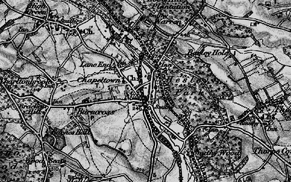 Old map of Lane End in 1896