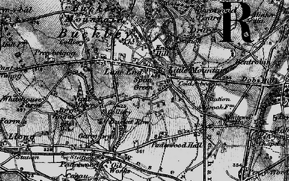 Old map of Lane End in 1897