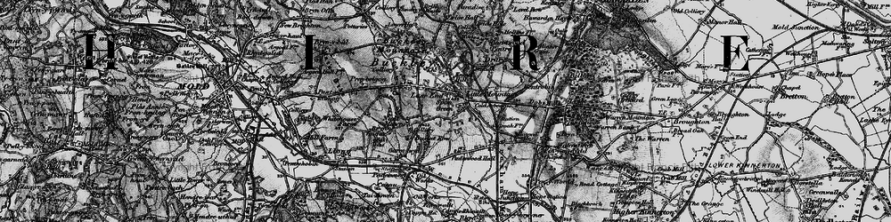 Old map of Lane End in 1897