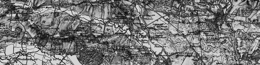 Old map of Culeaze in 1897