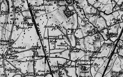 Old map of Lane Ends in 1897