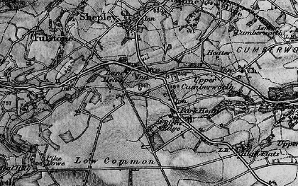 Old map of Lane Head in 1896
