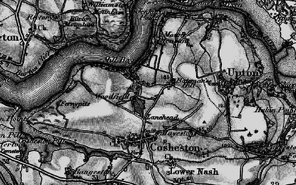 Old map of Lane Head in 1898
