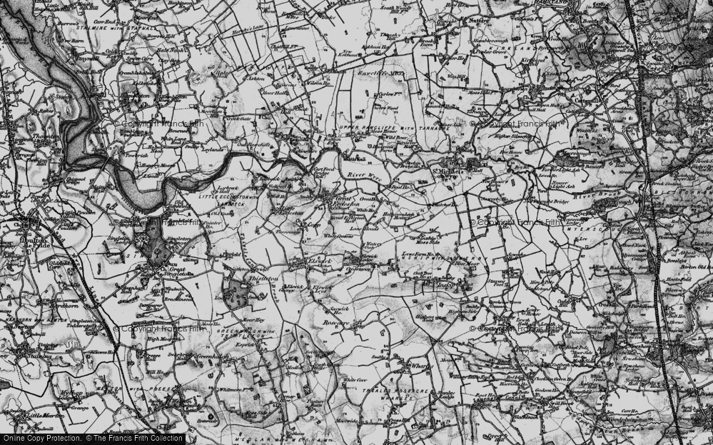 Old Map of Lane Heads, 1896 in 1896