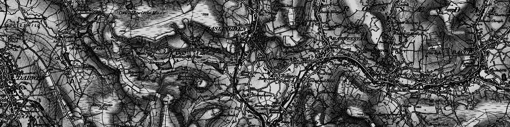 Old map of Lane Side in 1896