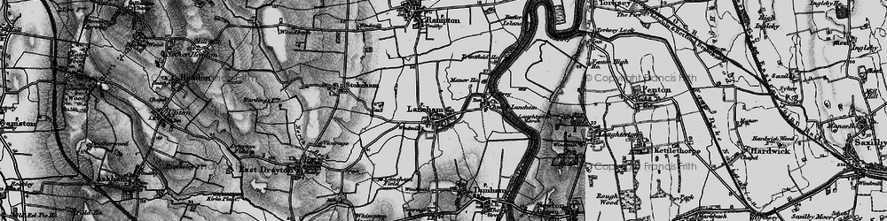 Old map of Laneham in 1899