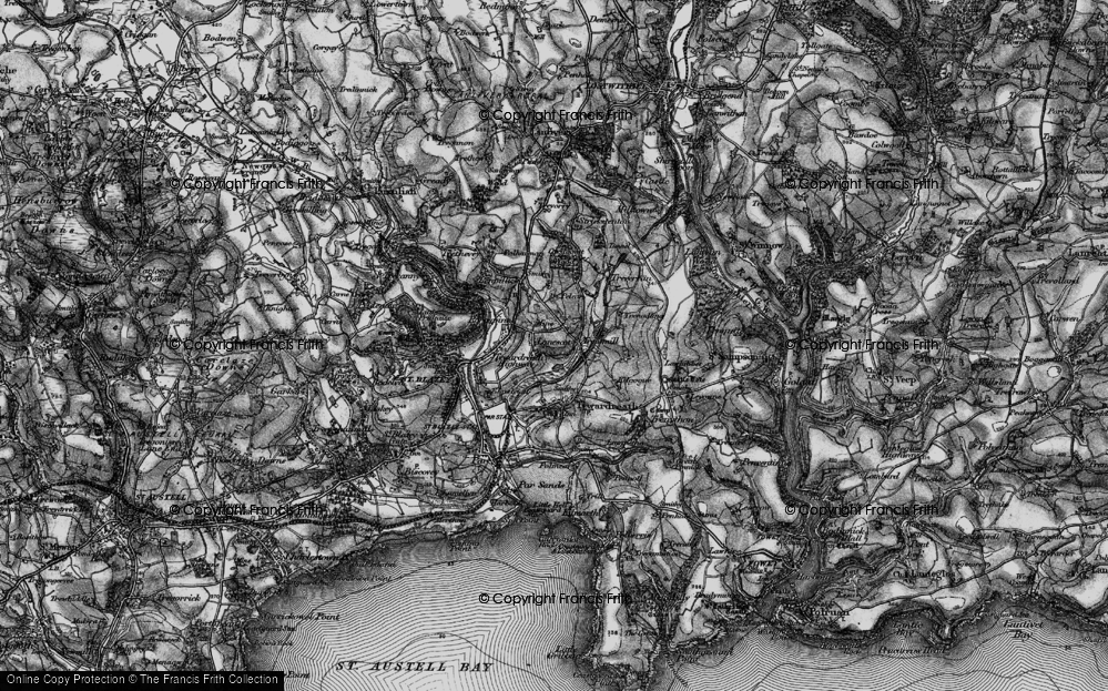 Old Map of Lanescot, 1895 in 1895