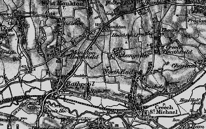 Old map of Langaller in 1898