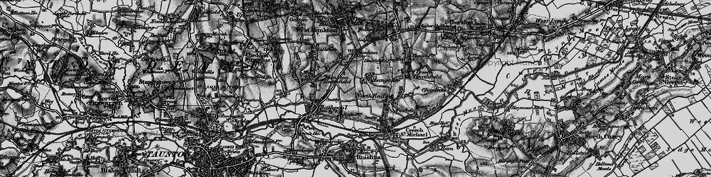 Old map of Langaller in 1898