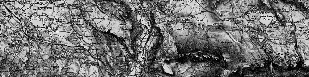 Old map of Attermire Scar in 1898