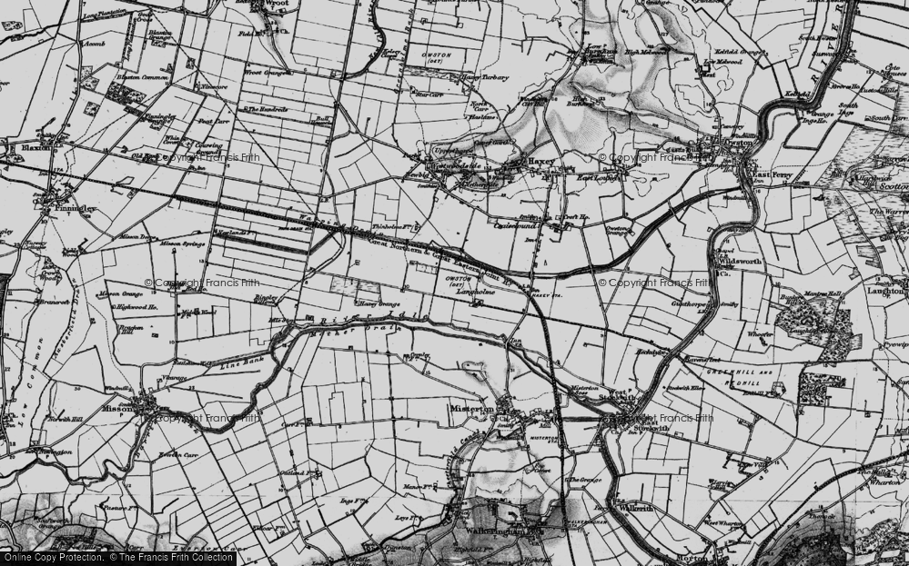 Old Map of Historic Map covering Broomston in 1895