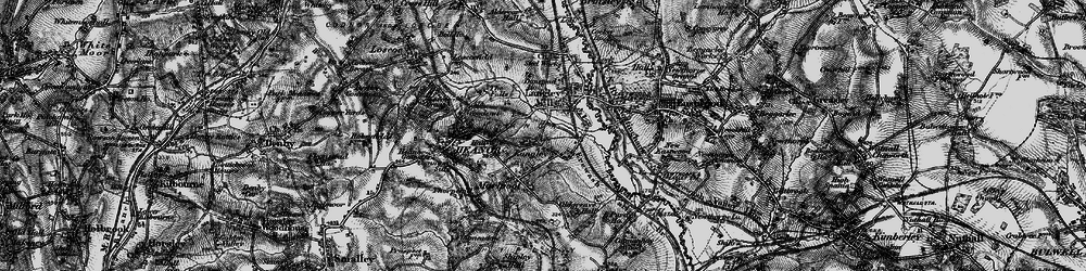 Old map of Langley in 1895