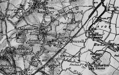 Old map of Langley Burrell in 1898