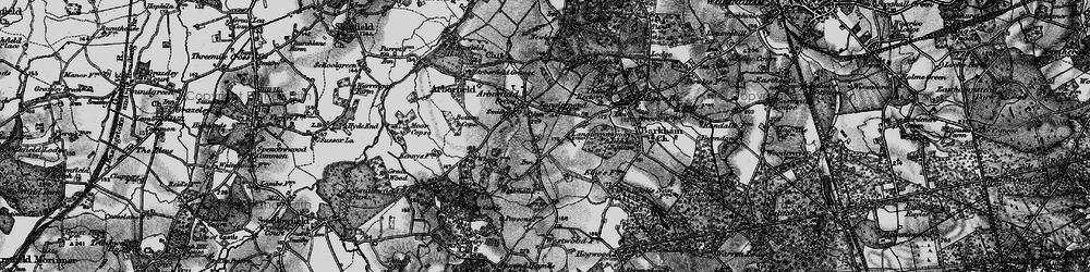Old map of Langley Common in 1895