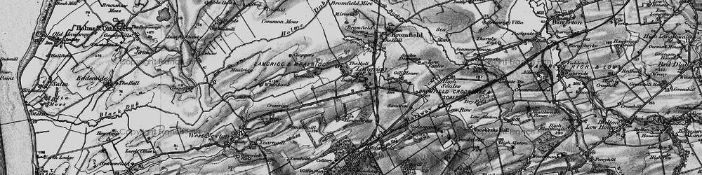 Old map of Langrigg in 1897