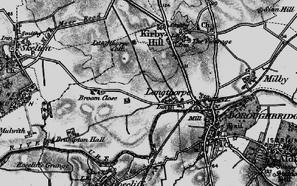 Old map of Langthorpe in 1898