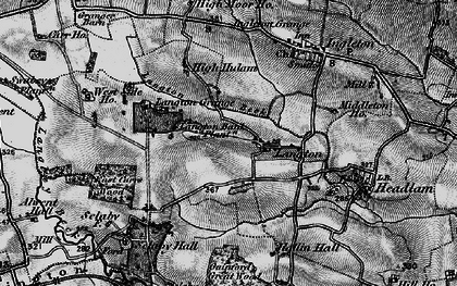 Old map of Alwent Hall in 1897